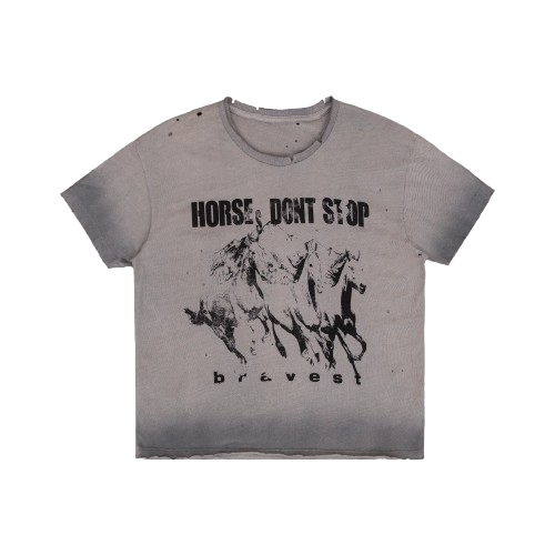 Bravest Studios Horses Don't Stop Tee