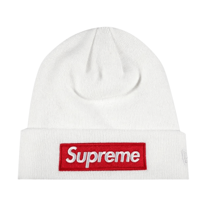 Supreme x New Era Box Logo Beanie 'White'