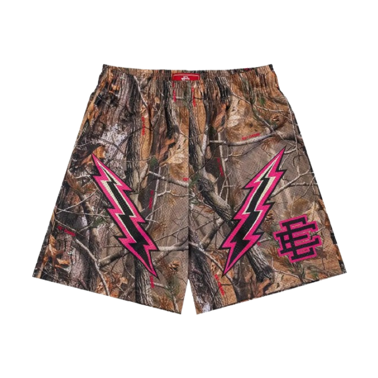 Eric Emanuel EE Basic Short 'Camo/Black/Pink Lightning'