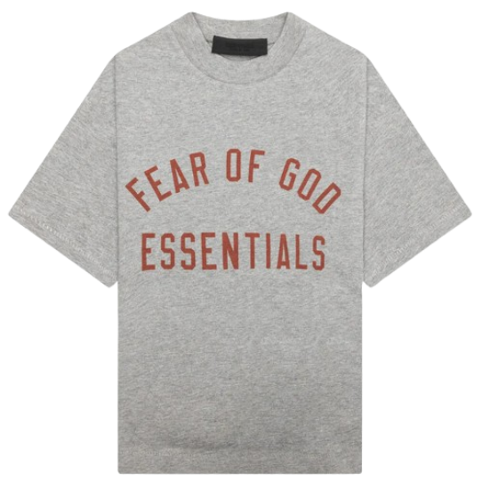 Fear of God Essentials Tee (Grey/Red)