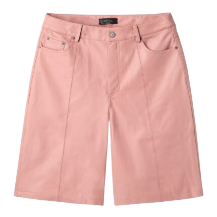 HMDD Lamb Chop Leather Pale Pink Shorts