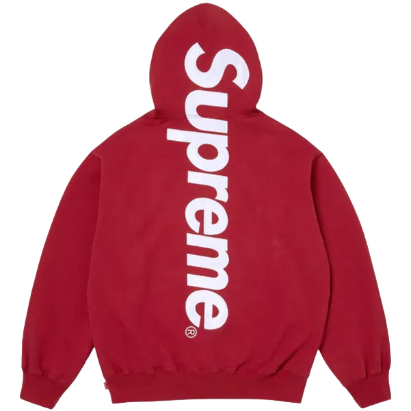Supreme Logo Appliqué Red Hoodie