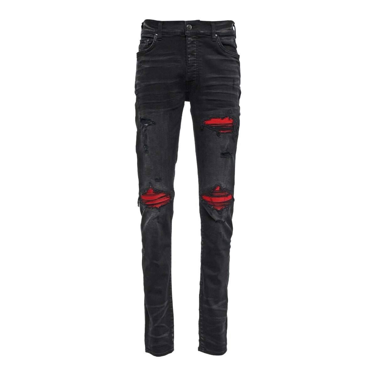 Amiri Black Red MX1 Jeans