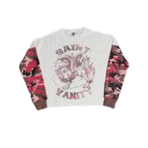 Saint Vanity Griffin White/Pink Camo Thermal Tee