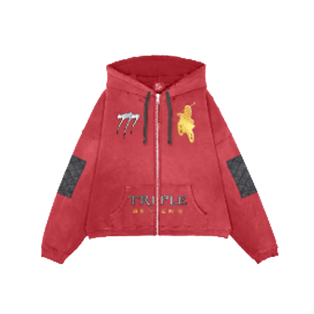 Triple Sevens Moto Red Hoodie ComplexCon Exclusive