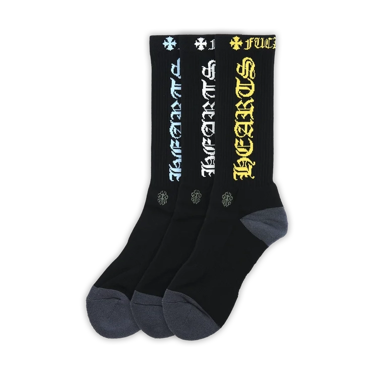 Chrome Hearts Black Logo Socks