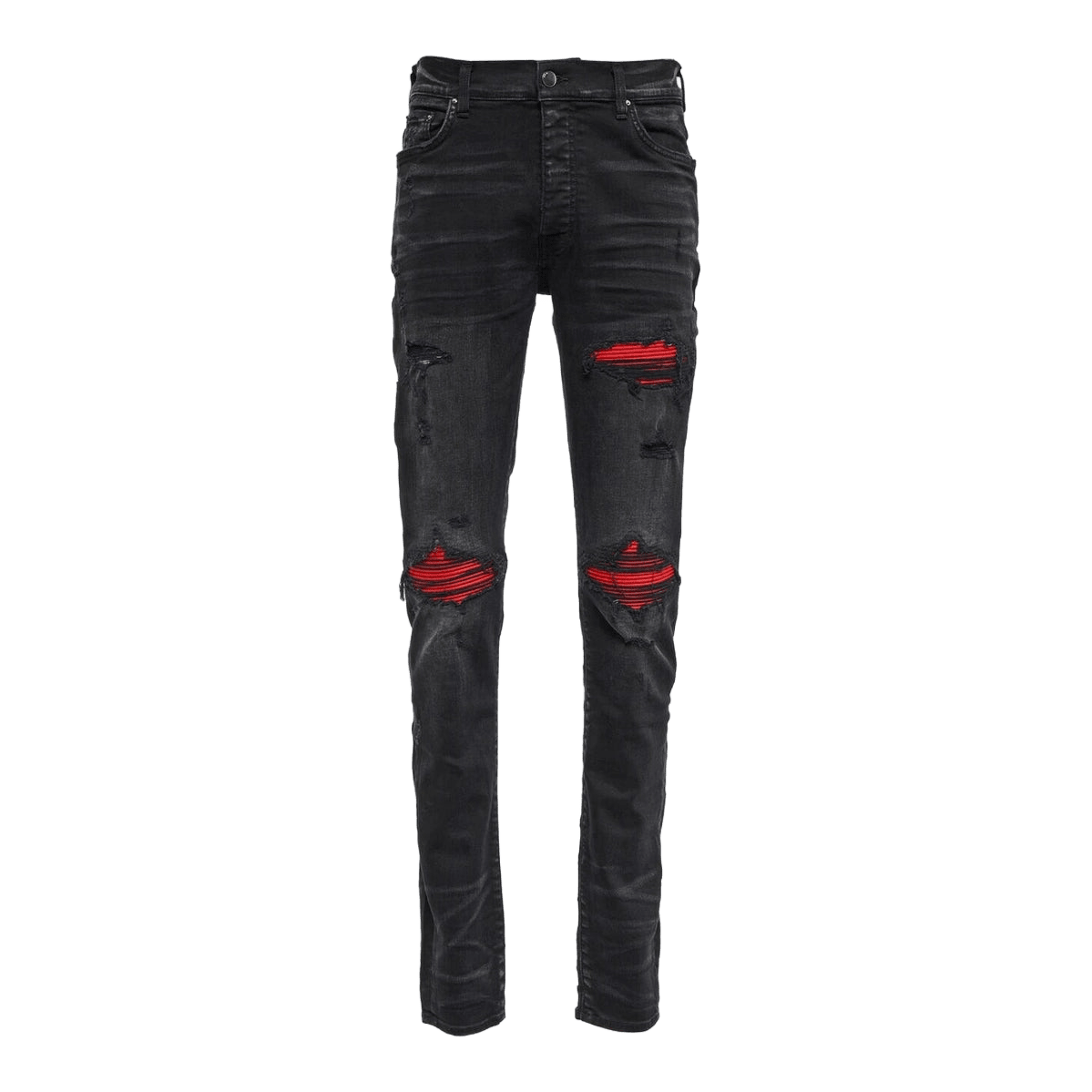Amiri Black Red MX1 Jeans
