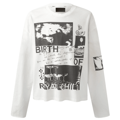 BORC 90s Hollywood Long Sleeve Tee White