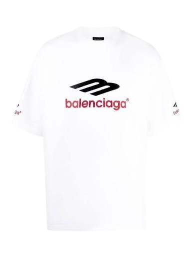 Balenciaga 3B Logo White Short Sleeve