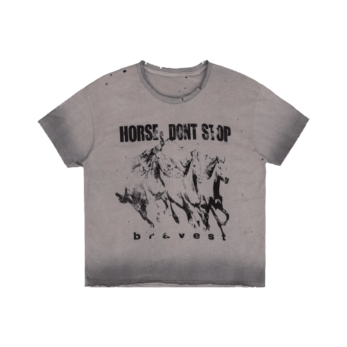 Bravest Studios Horses Don't Stop Tee