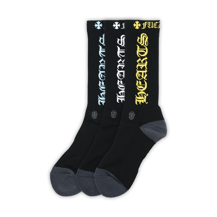 Chrome Hearts Black Logo Socks