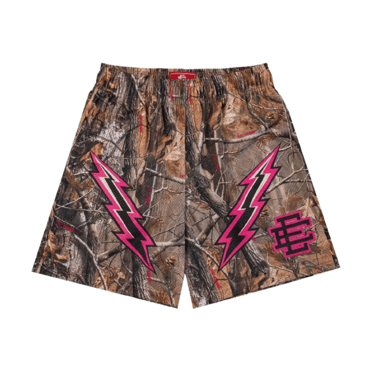 Eric Emanuel EE Basic Short 'Camo/Black/Pink Lightning'