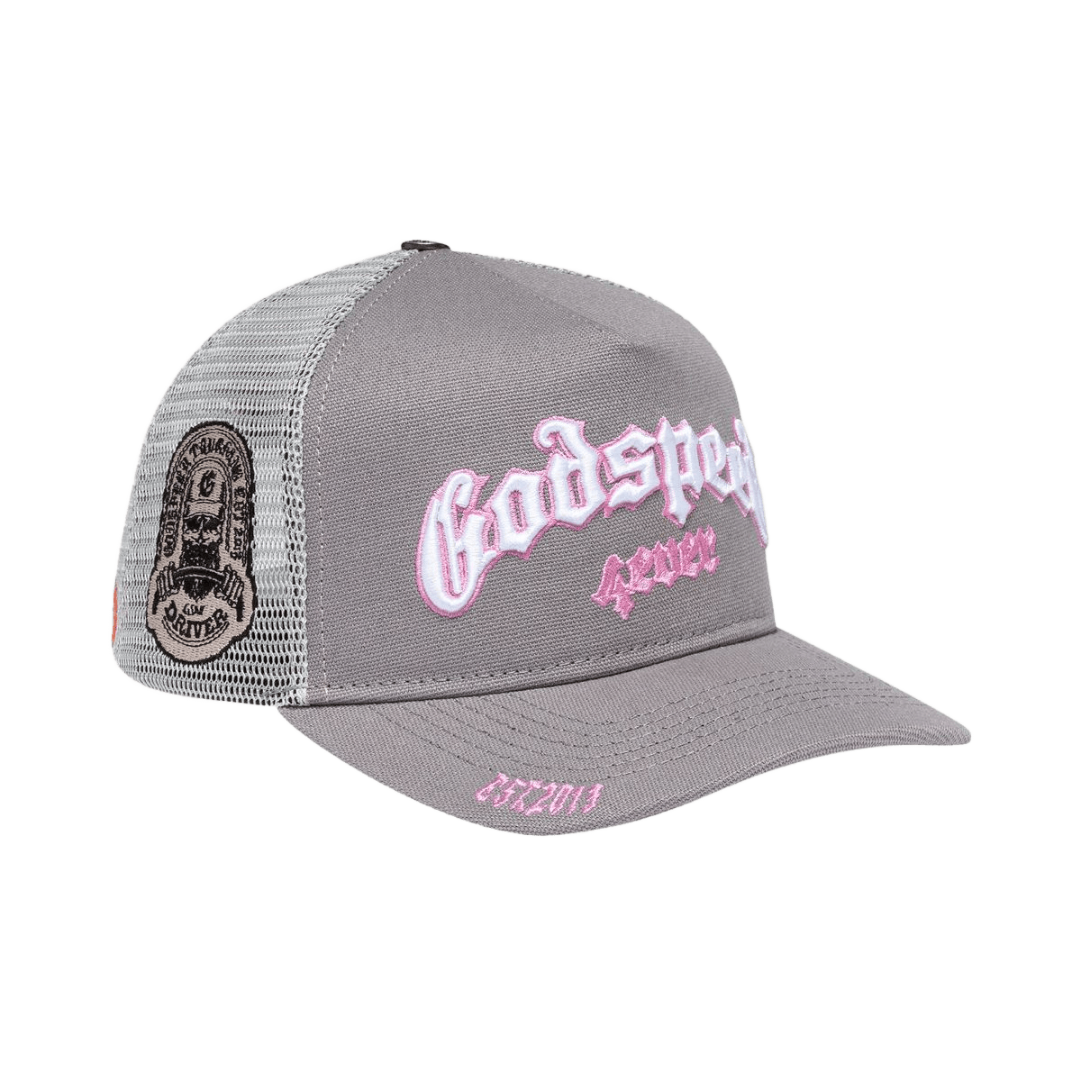 Godspeed Forever Trucker Hat 'Grey/Pink'