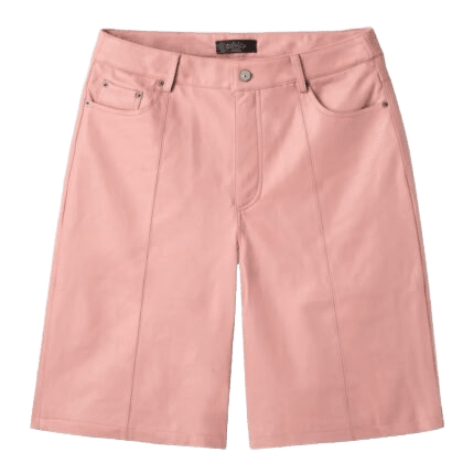 HMDD Lamb Chop Leather Pale Pink Shorts