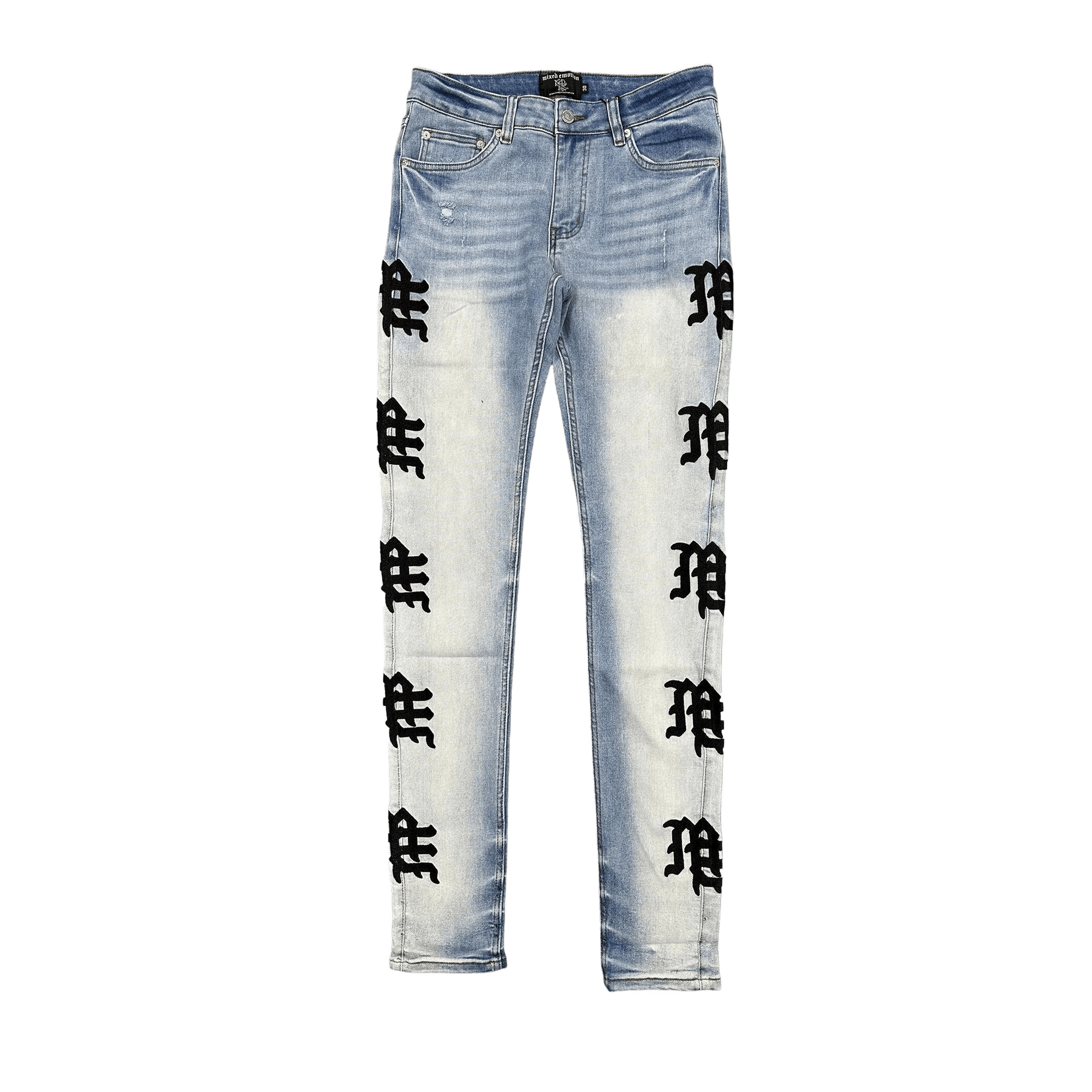 Mixed Emotion Jeans ME LOGO