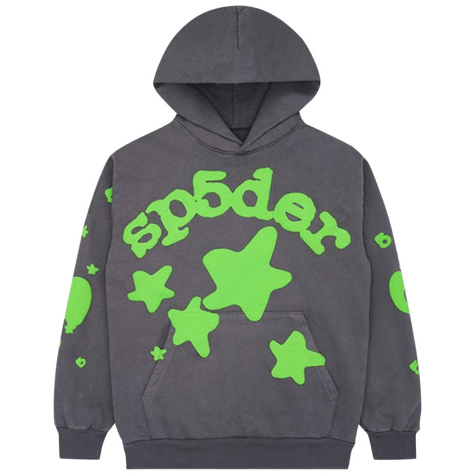 Sp5der Beluga Hoodie 'Slate Grey/Green'