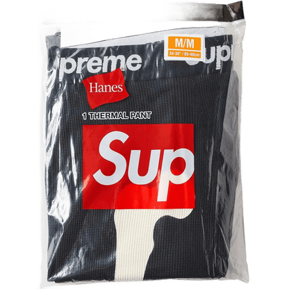 Supreme Bone Black Thermal Pants