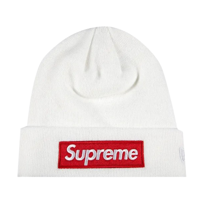 Supreme x New Era Box Logo Beanie 'White'
