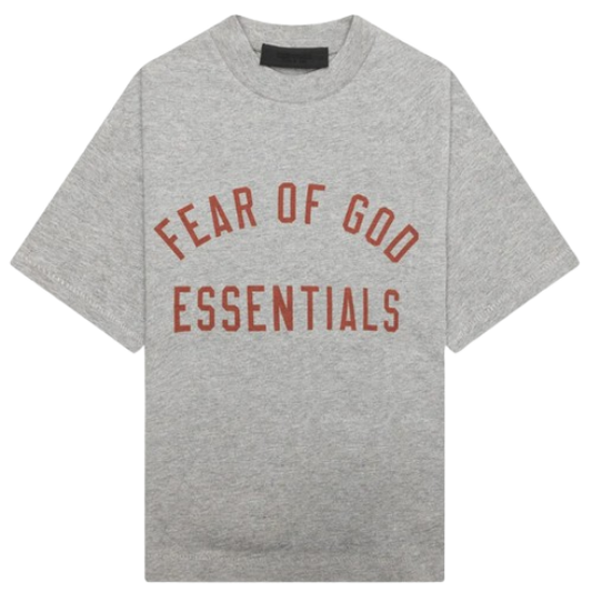 Fear of God Essentials Tee (Grey/Red)