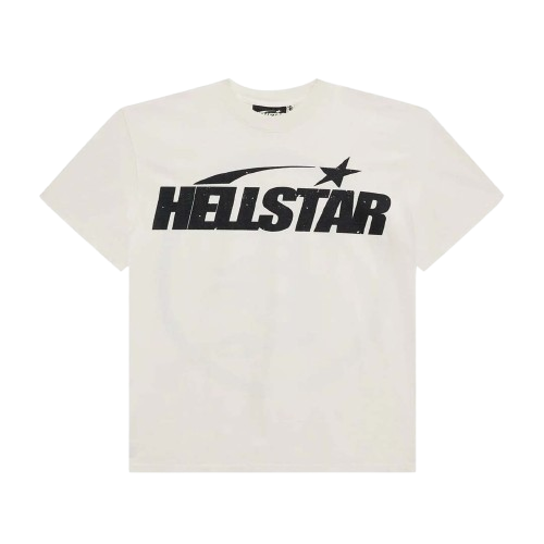 Hellstar Classic T-Shirt Gel Print 'White/Black'