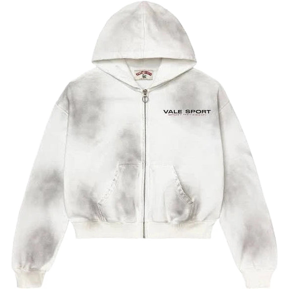 Vale White Staple Zip Up