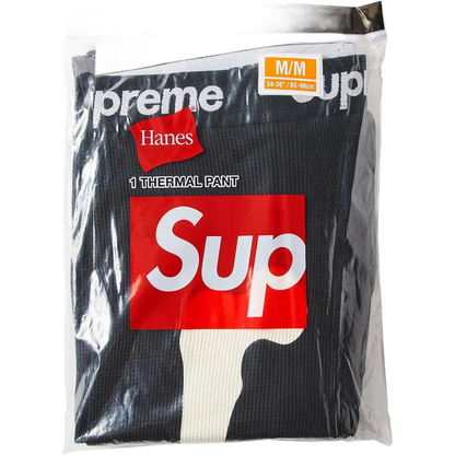 Supreme Bone Black Thermal Pants
