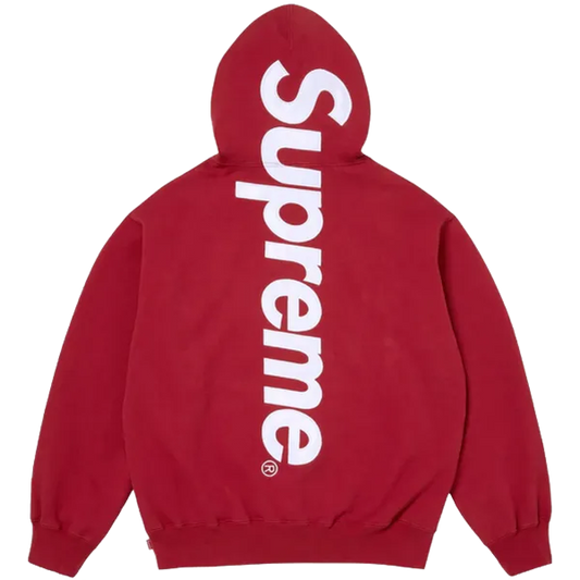 Supreme Logo Appliqué Red Hoodie