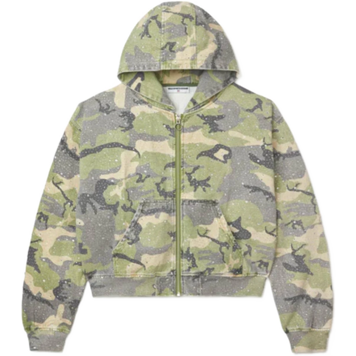 Vale Crystal Camo Work Jacket Green