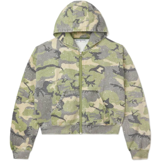 Vale Crystal Camo Work Jacket Green