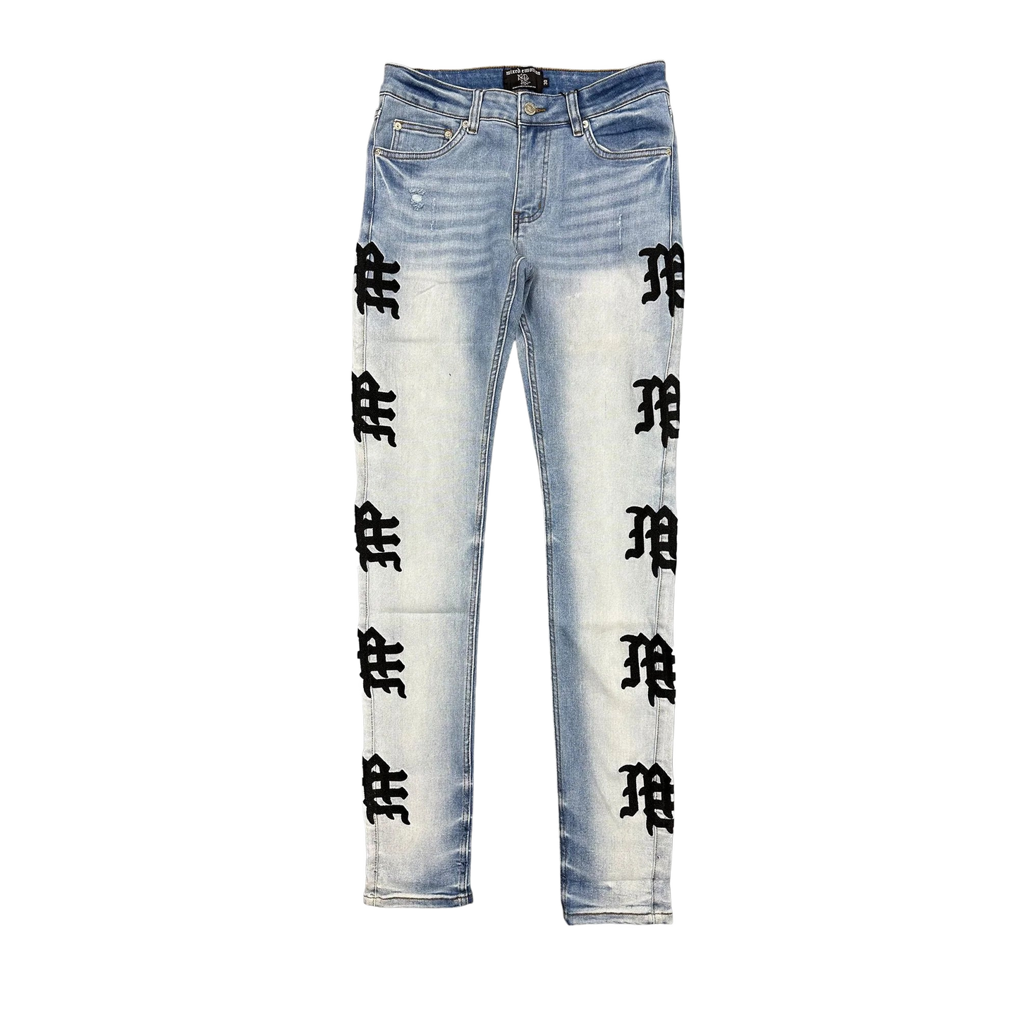 Mixed Emotion Jeans ME LOGO