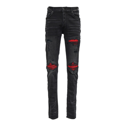Amiri Black Red MX1 Jeans
