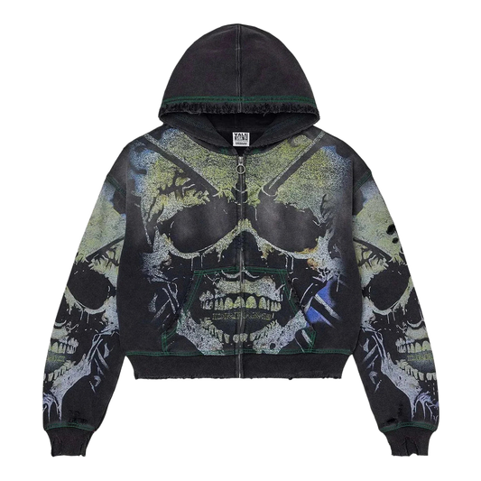 Vale Forever Grave Digger Zip Up Hoodie Black