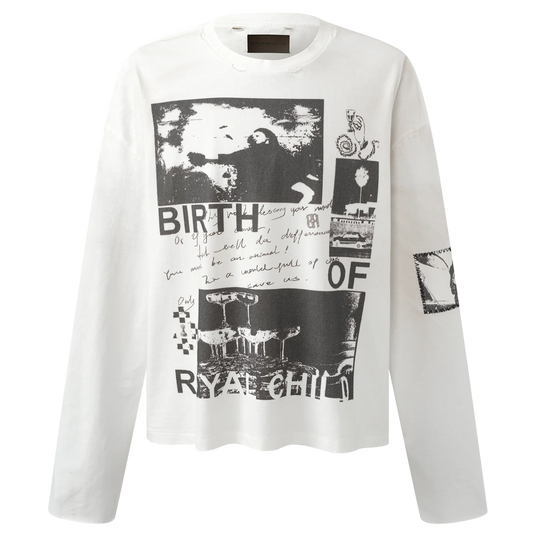 BORC 90s Hollywood Long Sleeve Tee White