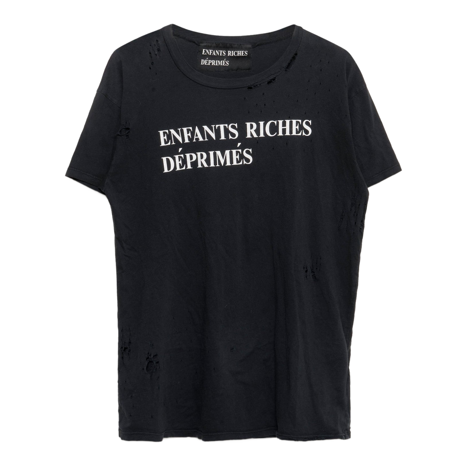 E.R.D Black Distressed Tee