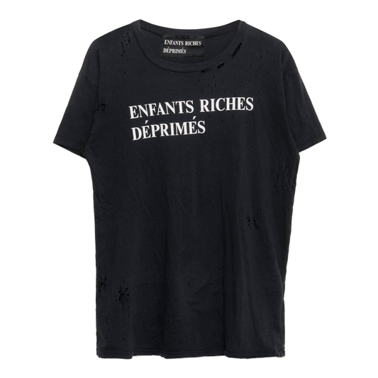 E.R.D Black Distressed Tee