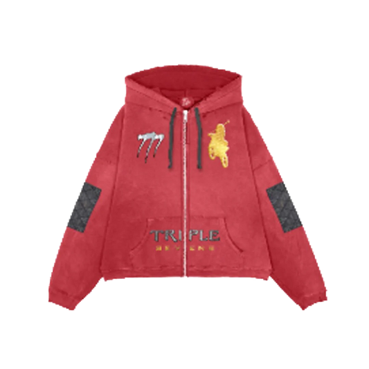 Triple Sevens Moto Red Hoodie ComplexCon Exclusive
