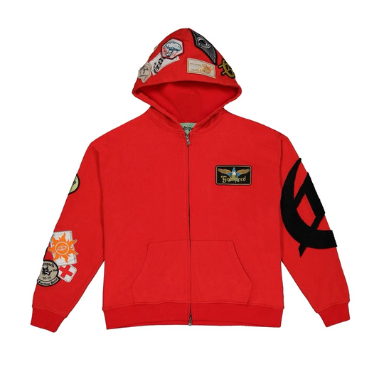 Godspeed Zip Up Hoodie Squadron Red