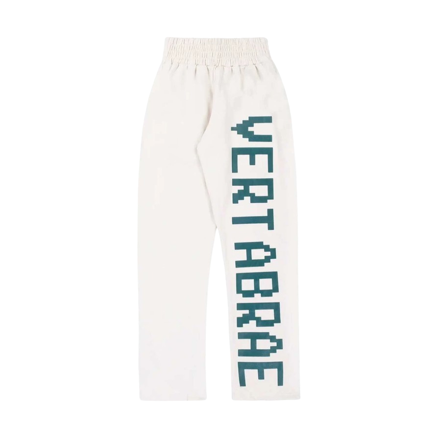 Vertabrae Sweatpants Cream and Green