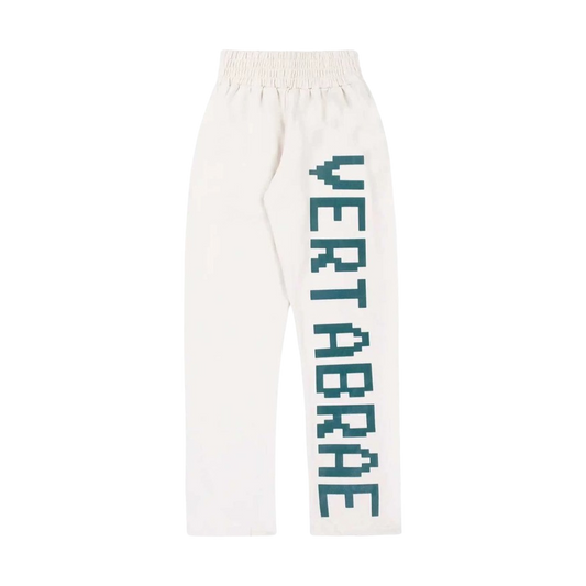 Vertabrae Sweatpants Cream and Green